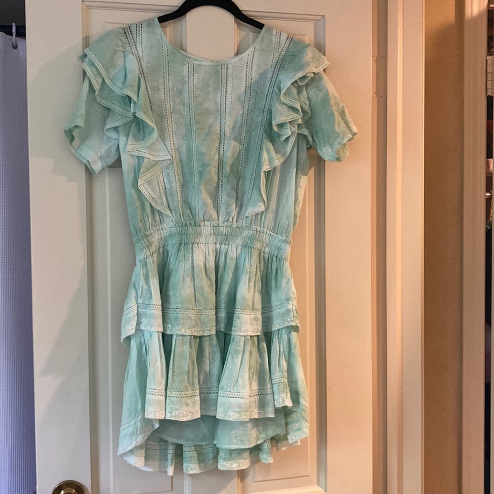 LoveShackFancy light green dress